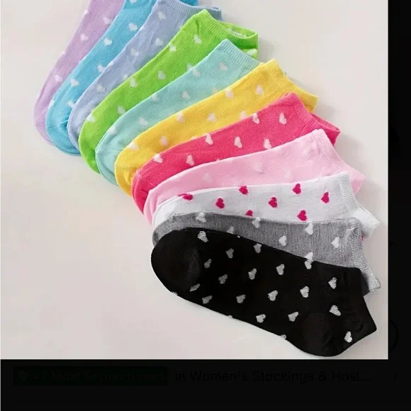 5 pairs Colorful Ankle Socks - Picture 2 of 9